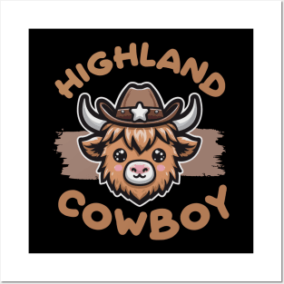 Highland Cowboy Posters and Art